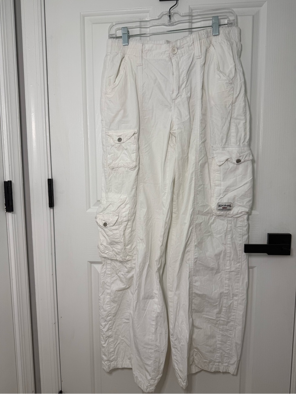BDG Urban Outfitters White Wide Leg Cargo Pants